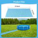 Lettry 3Pcs Ground Pool Drainage Walkway, 15.7" x 27.6" Pool Drainage Mat, Non-Slip Floor Protector Mat for Protecting Pools Lawn and Away from Litter (Blue, Large, 3)
