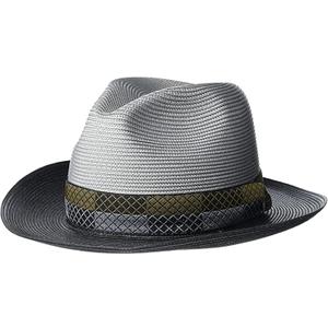 Stetson Mens Fedoras Fedora, 7 3/4, Black/Grey