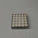 Amari 12g Tea Lights - 100 Pack Tea Light Unscented Candle - Lasts for 3-5 Hours (Yellow)