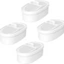 Replacement Filter for Waterdrop WD-PF-01A Plus, Reduces PFOA/PFOS, Chlorine, Compatible with Waterdrop Pitchers, Lasts 3 Months or 200 Gallons, Pack of 4 (Basic - White)