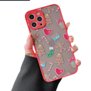 ZTOFERA Christmas Case for iPhone 15 Pro Max,Cute Merry Christmas Pattern Phone Case Gifts Translucent Silicone Hard PC +TPU Bumper Shockproof Cover for iPhone 15 Pro Max 6.7 inch-Gingerbread Man Pack of 2