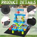 5 x CIEOVO Water Table Mats, Non Slip Backing Outdoor Splash and Play Activity Pad Rug Waterproof Water Play Table Mat for Summer Beach Backyard Fun Water Play