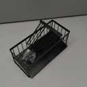 Cisily Sink Caddy Sponge Holder for Kitchen with Brush Holder and Stainless Steel Self Drain Tray, Rustproof Kitchen Sink Organizer for Sponge, Soap Dispenser Storage Accessories (9.25, Black)