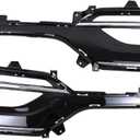 2Pcs Front Driver and Passenger Side Fog Light Bezel for Hyundai Santa Fe Sport 2017-2018