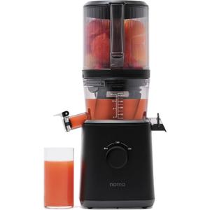 Nama J2 Cold Press Juicer  Self Feeding for Hands-Free Operation with Wide Mouth Hopper for Whole Recipe Loading, Zero Waste Masticating Juicer For More Juice, Less Pulp  Easy Cleanup & Assembly (Black)