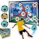 3 Balls Sticky Soccer Game Set Soccer Toy Gift for 3-5 6-8 8-12 Boys and Girls Indoor Outdoor Backyard Toss Soccer Goal Games for Kids Birthday