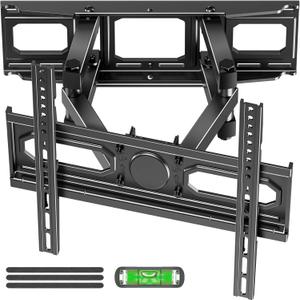 EconoMe TV Wall Mount for Most 26-70 inch tvs, Full Motion TV Mount Swivel and Tilt, Wall Mount Bracket Max VESA 400x400mm, Holds up to 99 lbs, Fits 8 12 16" Wood Studs.