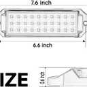 Flush Mount LED Pod Lights, 2PCS 40W Bumper Backup Reverse Spot Off-Road Driving Fog Work 6 Inch LED Light Bar for Truck ATV UTV Boat (White)