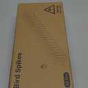 Bird Spikes, 40 Pack Pigeon Deterrent for Small Birds Raccoon Cats Defender for Outside to Keep Squirrel Away, Plastic Fence Spike for Railing and Roof-Brown