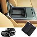 Car Armrest Storage Box Tray Compatible with Land Rover Range Rover Sport/Vogue 2023+ Center Console Organizer Tray Armrest Box Non-Slip Storage Box (with no Refrigerator)