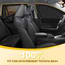 XCBYT RAV4 Window Sunshades for 2019-2025, Dual Layer Car Window Covers with Breathable Mesh & Blackout Cloth, 99% UV Protection Privacy Curtains for Car Camping, Sleeping & Rest (4 PCS)