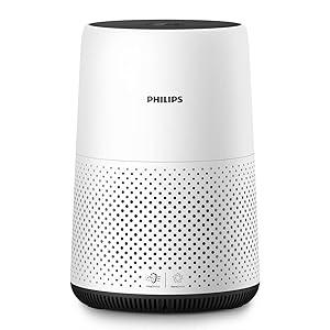 PHILIPS Air Purifier 800 Series, Purifies Rooms up to 698 sq ft (in 1h), 93 CMF Clean Air Rate (CADR), HEPA Filter, AHAM and Energy Star Certified, 99.99% allergen removal, AC0820/40, White
