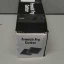 Stainless Steel Potato Slicer & French Fry Cutter - 2 Blades (1/2" & 1/3") for Homemade Fries, Non-Slip Suction Base, Easy Chip & Sweet Potato Maker (Silver)