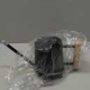 Indoor Watering Can with Long Spout, 34oz Capacity, Black Metal with Wood Handle (Black-Z1)