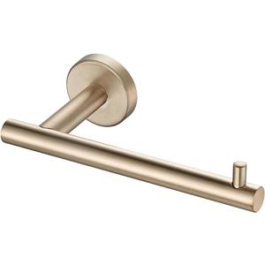 JQK Champagne Bronze Toilet Paper Holder, 5 Inch Tissue Paper Dispenser for Bathroom, 304 Stainless Steel Thick 0.8mm Wall Mount, TPH100-CB (Bar)