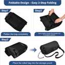 Foldable Rolling Duffle Bag with Wheels - 30" Extra Large Waterproof Travel Backpack with Shoe Compartment, Heavy Duty TSA-Approved Luggage for Mens Camping, Sports, and Airplane Trips