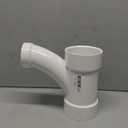Charlotte Pipe 3" X 3" X 2" Comb Wye Pipe Fitting - and 1/ 8" Bend 1" Piece Schedule 40 PVC DWV (Drain, Waste and Vent) Durable and Easy to Install for Home or Industrial Use (Single Unit)