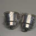 Yuanhe 2pcs Stainless Steel Cup Drink Holder with Drain for Marine Boat RV Camper