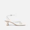 Juliet Holy Womens Strappy Sandals Kitten Heel Open Toe Slingback Ankle Strap Wedding Party Summer Heeled Sandals, 8