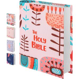 Mr. Pen- Bible Book Cover, 8.5" x 7.5", Bible Sleeve Cover, Book Covers for Bibles (Coral, Teal, Brown, Pink)
