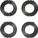 AZSSMUK 1" Bore Double Split Shaft Collar Black Oxide Set Screw Style (4 PCS)