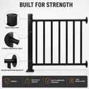 Deck Railing Kit, 36 in H x 4 ft W Porch Railing with Post
