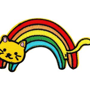 Iron On Embroidered PatchFunny Cat Patch Badge Iron On Sew On Emblem Patch DIY Accessories Perfect for Jackets, Clothes, Hats, Dress, Backpack & Jeans