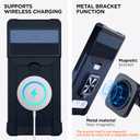 Multifunctional Google Pixel 10 Pro XL Case with Card Holder and Sliding Camera Cover - Wireless Charging Compatible Pixel 10 Pro XL Wallet Case with Magnetic Kickstand (Blue)
