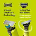 Norelco Philips OneBlade 360 with Connectivity Hybrid Face, Electric Beard Trimmer and Shaver, with 360 Blade Technology, 1x360 Blade for Face, 5in1 Adjustable Comb, Model QP4530/90