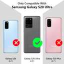 Case for Samsung Galaxy S20 Ultra 6.9 inch 2020 Released, Silicone Case with Strap for Women Girls Cute Floral Flowers Adjustable Wristband Kicktand Cover for S20 Ultra, Black Flower