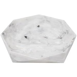 Soap Dispenser Pump Bottle, Hand Soap Dispenser, Dish Soap Dispenser, Kitchen, Bathroom, Refillable, Marble Design, Plastic, White