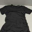 Rooscier Women's Mesh Dress Short Sleeve Bodycon 3 Piece Outfits with Cami Shorts (Black, L)