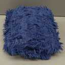 Merelax Modern Soft Fluffy Small Shaggy Rug for Bedroom Livingroom Dorm Kids Room Indoor Home Decorative, Non-Slip Plush Furry Fur Area Rugs Comfy Nursery Accent Floor Carpet 2 X 3 Feet, Light Navy