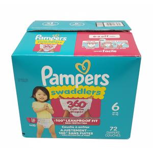 pampers 360 pull on size 6, 72 count