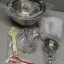 5-Speed Electric Hand Mixer, 4 Large Mixing Bowls Set, Handheld Mixers with Whisks Beater, Stainless Steel Metal Nesting Bowl Measuring Cups Spoons Kitchen Cake Blender for Baking Supplies