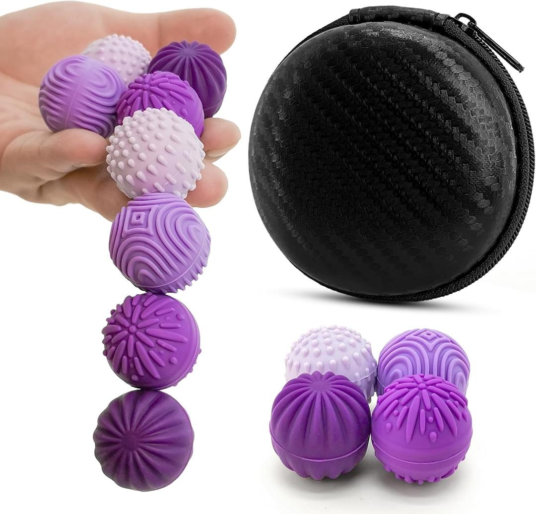 Fidget Toys Magnetic Stress Balls for Adults Teens- 4pcs Silicone Stress Relief Sensory Toy
