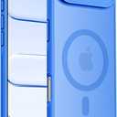 Designed for iPhone Air Case, Compatible with MagSafe, [Camera Protection] [15FT Military Drop Protection] Shockproof Translucent Matte Anti-Slip Thin Slim Phone Case, 6.5", Blue