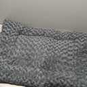 Washable Dog Bed Mat Reversible Dog Crate Pad Soft Fluffy Pet Kennel Beds Dog Sleeping Mattress for Large Jumbo Medium Small Dogs, 35 x 22 Inch, Gray