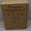 Bonsaii 10-Sheet Cross Cut Paper Shredder, 5.5 Gal Home Office Heavy Duty Shredder for Credit Card, Staple, Clip with Transparent Window(C209-D)