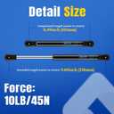 ARANA 10 inch 10Lb/45N Gas Struts, 10''Gas Strut Spring, Tool Box Shocks for Cabinets Truck Toolbox Boat Lid Lift Support, 2Pcs