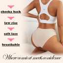 YSMCOZY 6 Pack Womens Seamless Hipster Underwear No Show Panties Invisibles Briefs Soft Stretch Bikini Underwears (S-XL) (L)