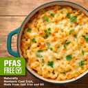 Mueller DuraCast 6 Quart Enameled Cast Iron Dutch Oven Pot with Lid, Sourdough Bread Baking, PFOA-Free, 500F Oven Safe - All Cooktops incl. Induction, Braising & Slow Cooking, Emerald