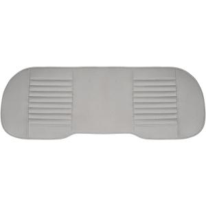 Car Back Seat Cover, Breathable PU Leather Rear Seat Cushion Protector with Storage Bag, Rear Bench Cover Pad Fits for 95% Vehicle, Universal Interior Car Accessories (Beige, Rear)