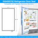 UPGRADED 5304505782 Freezer Door Gasket Compatible with Frigidaire Refrigerator Door Gasket 216522370 FPRU19F8RFC FPUH19D7LF1 FPRH19D7LF1 Freezer Door Seal For Electrolux Fridge Door Gasket Seal