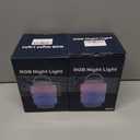 2 x Night Light, Table Bedside Lamp for Kids, Dimmable Touch Lamp with 8 Brightness Levels and RGB Modes, Timer & Memory Function, Portable LED Night Light for Bedroom, Baby Nursery, Living Room, Outdoor