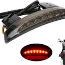 ANKIA 5 Wires Motorcycle Chopped Rear Fender Edge LED Brake License Plate Tail Light Stop Running Light Turn Signal Lamp for Harley Sportster XL883N 1200N XL1200V XL1200X (Smoked Black)