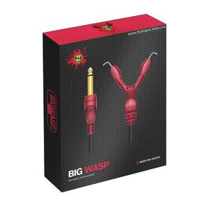 BIGWASP Premium Quality 79 Inches Silicone Soft Tattoo Clip Cord for Tattoo Machines (Gold,Red)