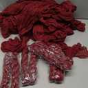 Burgundy Red Cheesecloth Table Runner 6 Pack Spring Table Runners Boho Gauze 120 Inches Cheese Cloth Table Decor for Wedding Bridal Baby Shower Valentine's Day