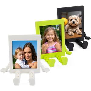 Mini Picture Frames, Cute 3 Pack Small Photo Frames Table Top 2x3 Wallet Size Picture Frame for Instax Mini 12/11/99/40/9/8/7+/SE/EVO Instant Photo Display