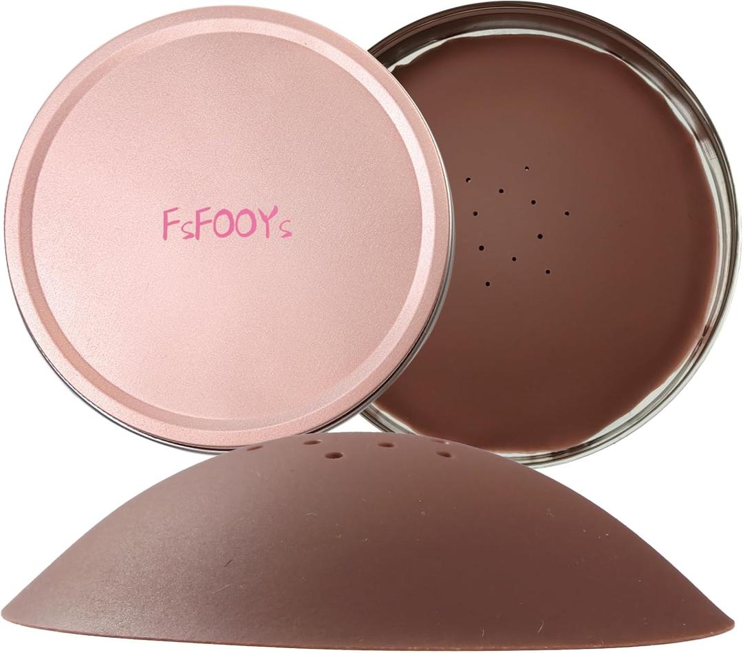 Nipple Covers For Women - Reusable Invisible Waterproof Sticky Pasties - Cakes Nipple Cover No Show with Travel Box
